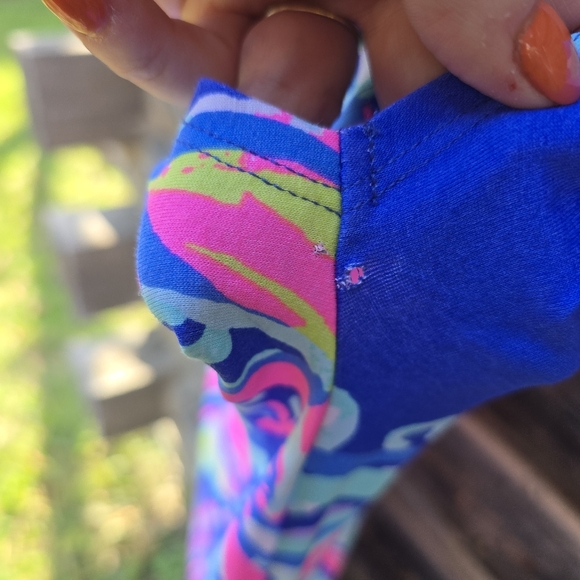 Lilly Pulitzer Women's Pink & Blue Shift Dress Size Small - Picture 7 of 7